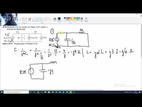 Análise de Circuito CA - Fontes diferentes com frequências diferentes (supermalha) - 1
