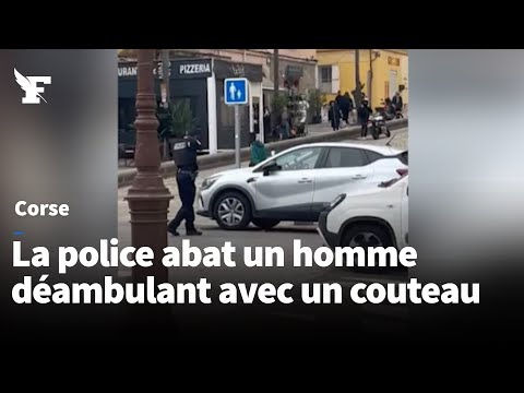 Corse: la police abat un homme avec un couteau dans les rues d'Ajaccio