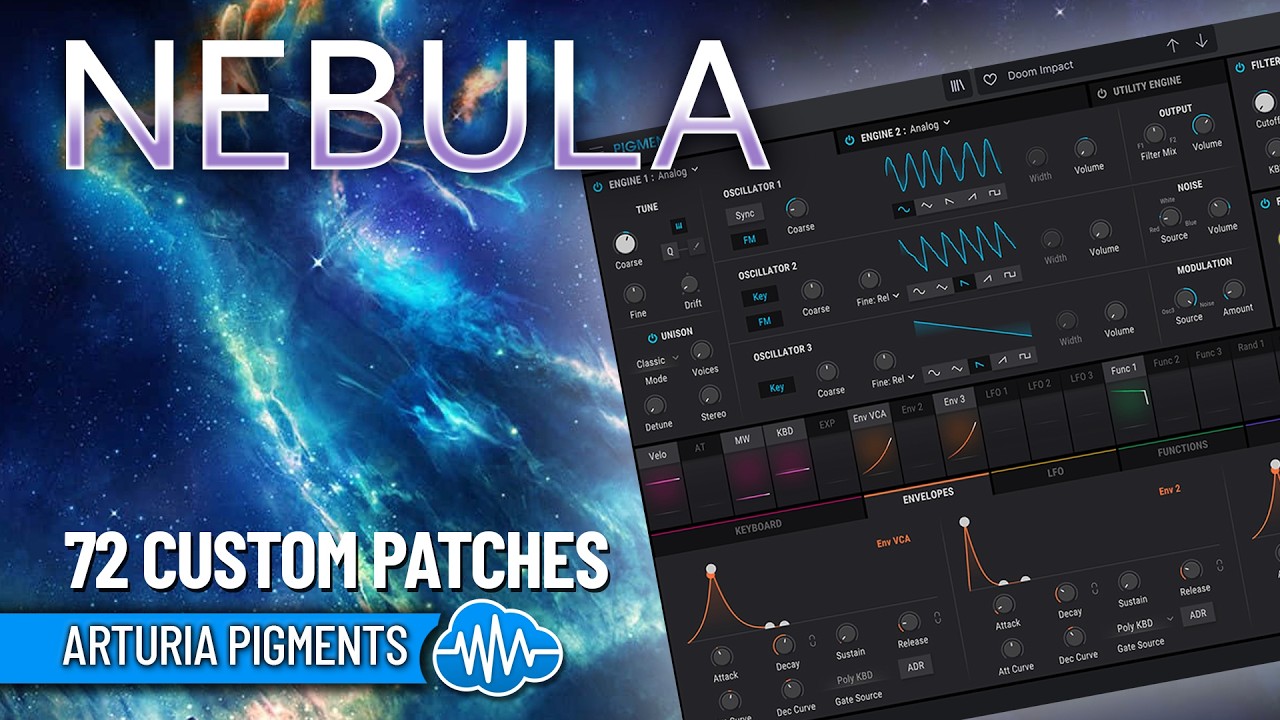 MSD017 - Nebula - Arturia Astrolab / Analog Lab ( 72 presets ) - Video Preview 1