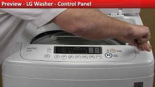 LG Washer: Buttons Will Not Respond — Control Panel Repair