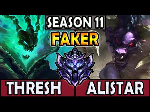 T1 Faker THRESH Support vs ALISTAR - Patch 11.1 Ranked Korea ✅