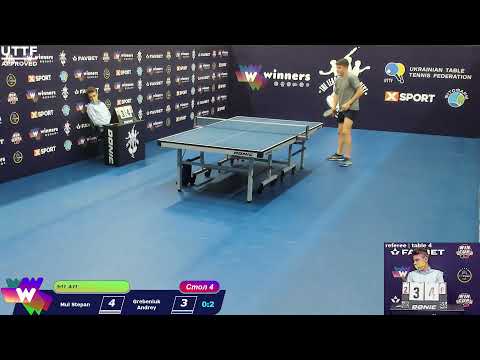 Mul Stepan VS Grebeniuk Andrey. The League of the Best Table Tennis 4 19:00 19.12.2020