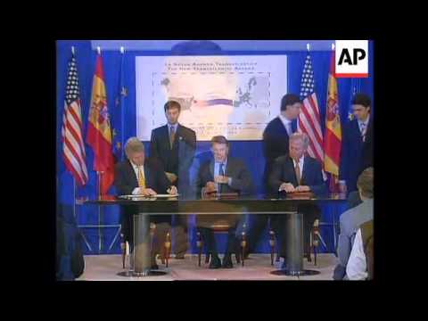 Spain - Signing Of Transatlantic Treaty