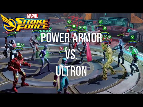 Power Armor vs. Ultron Teams - War Offense - Marvel Strike Force