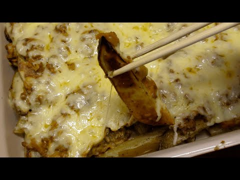 Oven-Fried Potatoes VS Cheese & Gravy Oven-Fried Potatoes - Double Recipe
