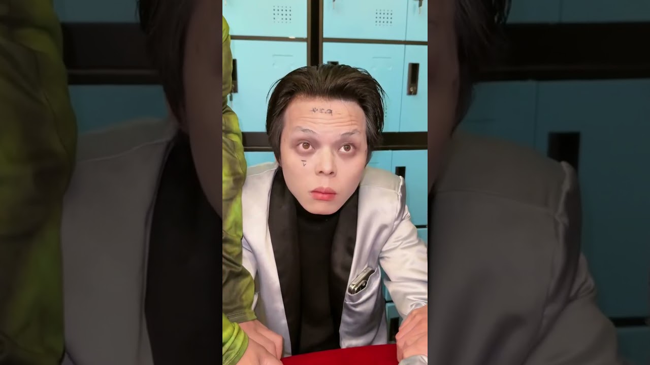 The clever clown made the white angel angry! #clown #angel