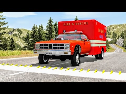 Spike Strip High Speed Crashes #22 – BeamNG Drive