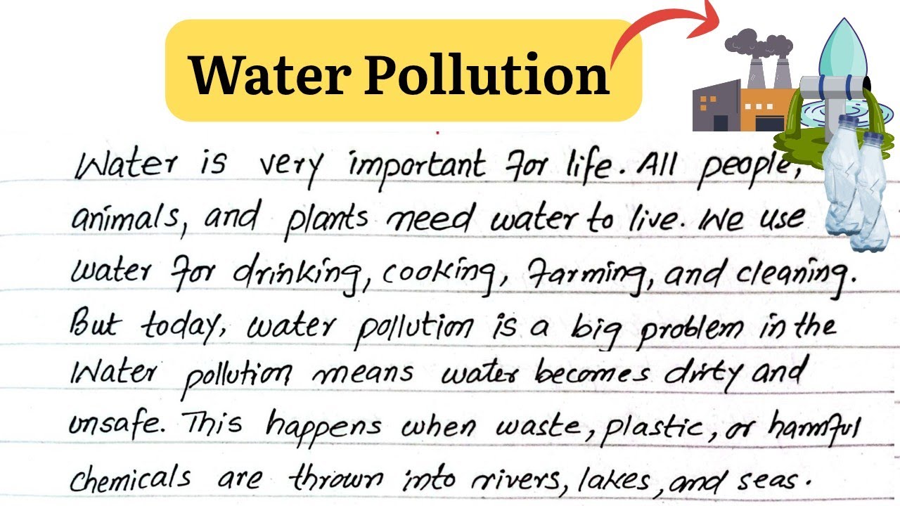 Essay on Water Pollution in English/ Water Pollution Essay / Short Essay on Water Pollution 