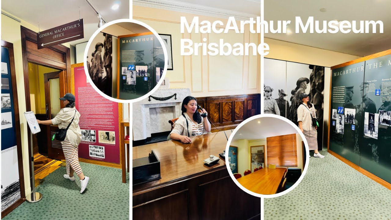 Embark on a captivating walking tour at MacArthur Museum.