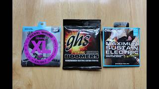Video thumbnail for Ernie Ball vs D'Addario vs GHS vs ChromaCast (test) by Alex Kazhdan