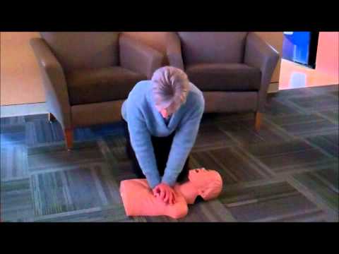 Hands-only CPR demonstration - Penn State Hershey Medical Center