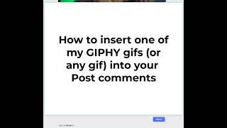 How To Use My Animated Gifs In Your Comments On Post