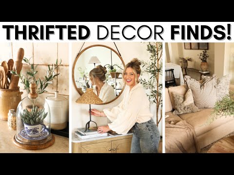THRIFTING HIGH-END HOME DECOR || STYLING THRIFTED DECOR || HOME DECORATING IDEAS ON A BUDGET