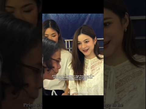 Prim uses sign language🥺❤️ #primiily #prim #actress #thailand #gmmtv #shorts #ytshorts #fyp #charity