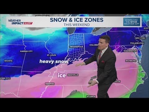 How much snow to expect with the weekend winter storm | Latest timing and totals for Indiana