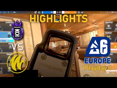 NEW KOI WITHOUT SPOIT! New KOI vs New WYLDE - HIGHLIGHTS - Playday 1 - EUL 2023 Stage 1 - R6 Esport