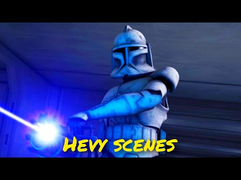 All clone trooper Hevy scenes - The Clone Wars