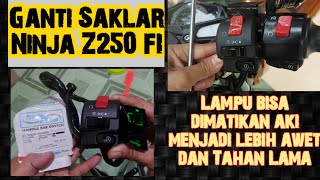 Download lagu Ganti saklar Lampu Ninja z 250 fi |Biar aki awet dan panjang umur mp3