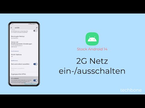 2G Netz einschalten oder ausschalten [Android 14]
