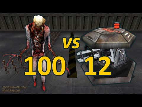 100 Zombies vs 12 Automatic Turrets - Half-Life Retro Battles