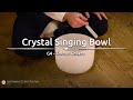 MEINL Sonic Energy CSB10G Crystal Singing Bowl 10" Throat Chakra