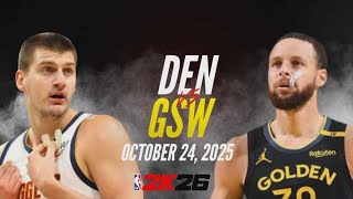 Download lagu NBA LIVE! Denver Nuggets vs Golden State Warriors I October 24, 2025 Nuggets vs Warriors Gameplay mp3