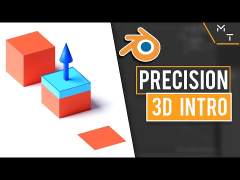 Beginning 2D to 3D  - Precision Modeling for Blender 2.8+ | Extrusion | ( Tutorial Part - 7 )