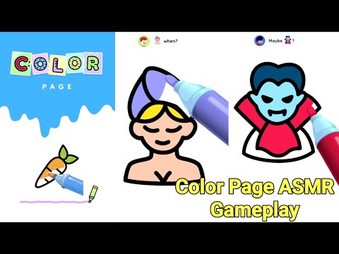 Color Page ASMR Game Gameplay - YouTube