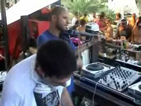 taso dot K djing @ ALMYRA Beach club , KAVALA city   w/ Lusty Apricot live electric violin!!! part 2