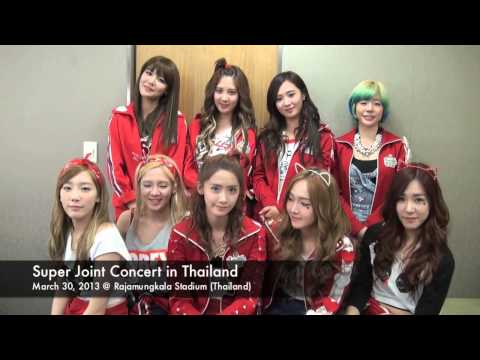 Super Joint Concert Message from SNSD