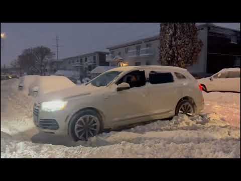 Audi Q7 Quatro  Deep Snow 110cm of snowstorm Part4 final #car #luxury #satisfying  #audi