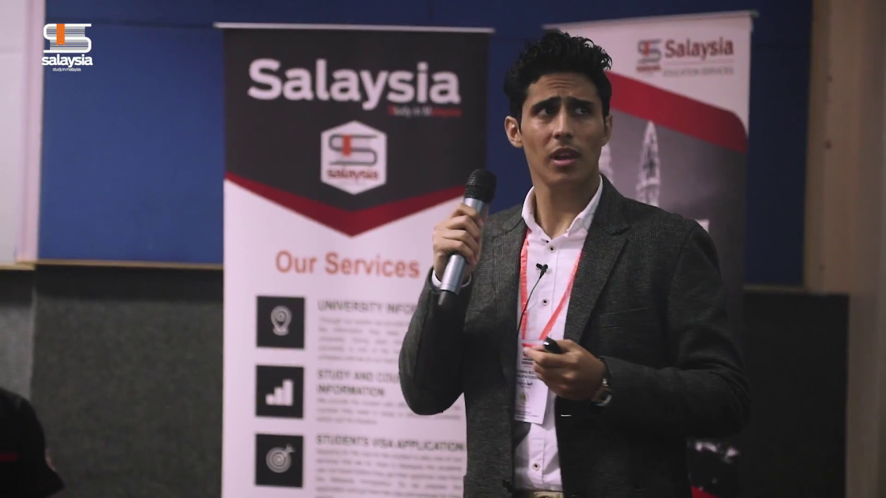 الشاب اليمني فداءالدين يحيى في ملتقي طلاب ساليشيا السنوي - سلسلة تجربتي - ساليشيا للدراسة في ماليزيا