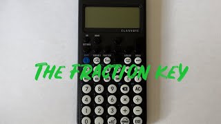 How To Type In A Fraction On The Casio fx-83GT CW Scientific Calculator (The Fraction Key)