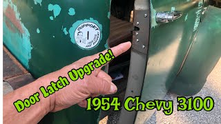 Door Latch Upgrade 1954 Chevy 3100 #hotroddad #chevytrucks #hotrods