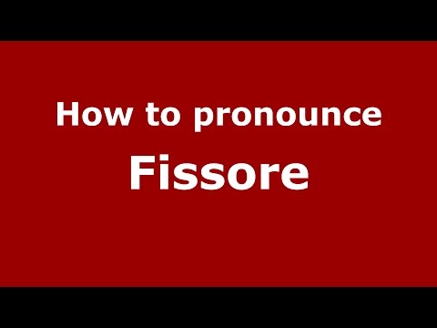 How to pronounce Fissore