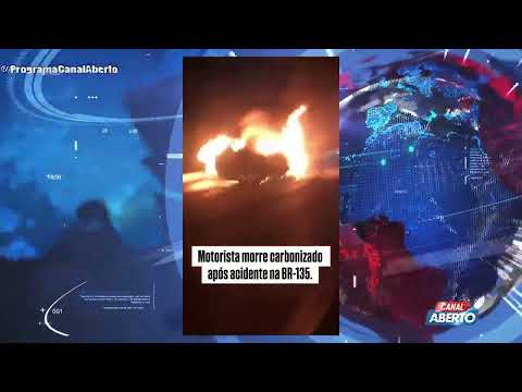 ACIDENTE COM VÍTIMA FATAL É REGISTRADO NA BR-135 ENTRE MATÕES E MIRANDA DO NORTE.