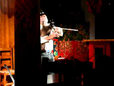 Rik Palieri plays the Polish bagpipes, Cafe Cossachok, Glasgow, 22 January 2012
