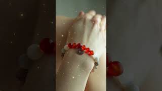 Náramek z minerálů Životní síla - karneol, měsíční kámen