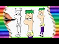How To Draw Ferb Fletcher Phineas And Ferb Step By Step