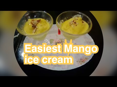 World Easiest Mango icecream.Home made Mango icecream