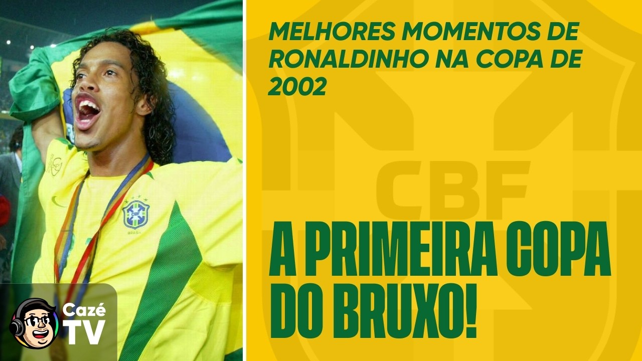 O ÍNICIO DA BRUXARIA! OS MELHORES MOMENTOS DE RONALDINHO NA COPA DE 2002