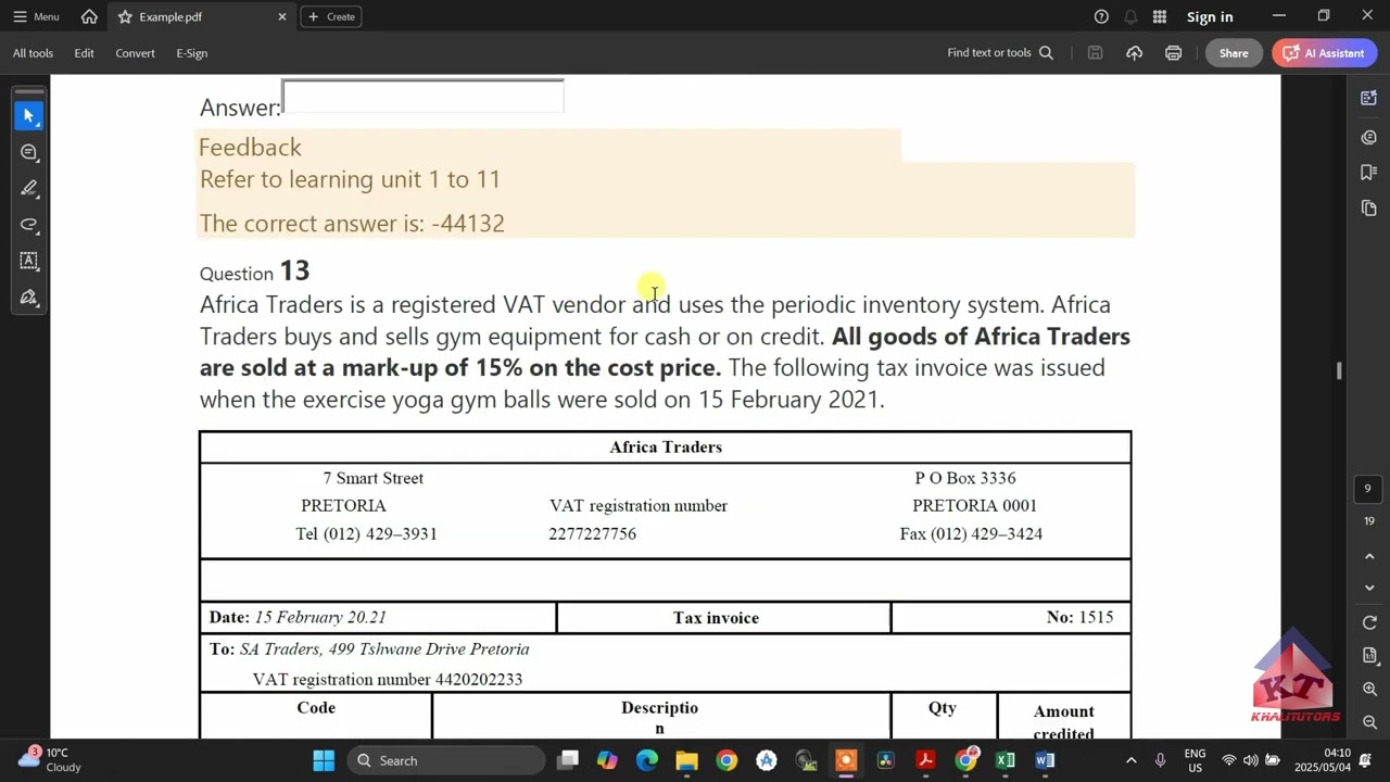 2025| FAC1501| S1| ASSIGNMENT 5| OVERVIEW