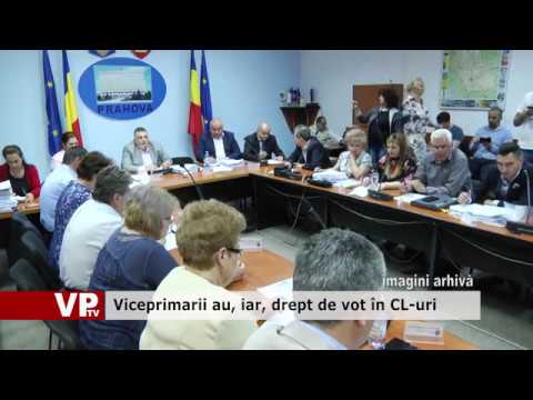Viceprimarii au, iar, drept de vot în CL-uri