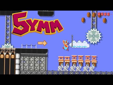 [5YMM] Springbone Scaffolding by Pinktops - Super Mario Maker 2
