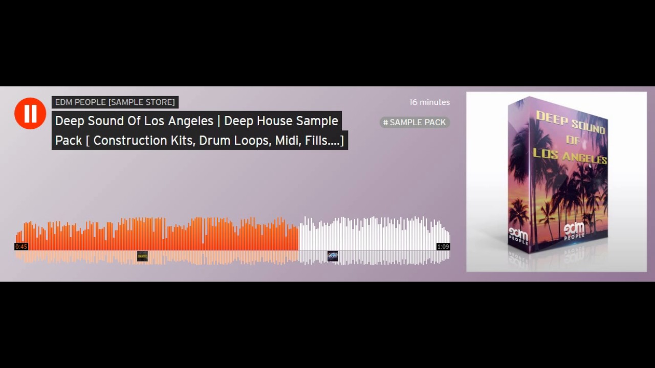 Deep Sound Of Los Angeles | Deep House Sample Pack [ Construction Kits, Drum Loops, Midi, Fills....]