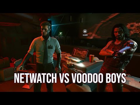 Should you side with NetWatch or Voodoo Boys in Cyberpunk 2077?