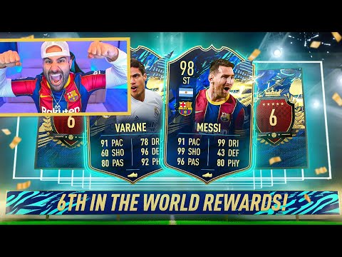 OMG 6TH IN THE WORLD TOP 100 LA LIGA TOTS FUT CHAMPIONS REWARDS!! FIFA 21 Ultimate Team