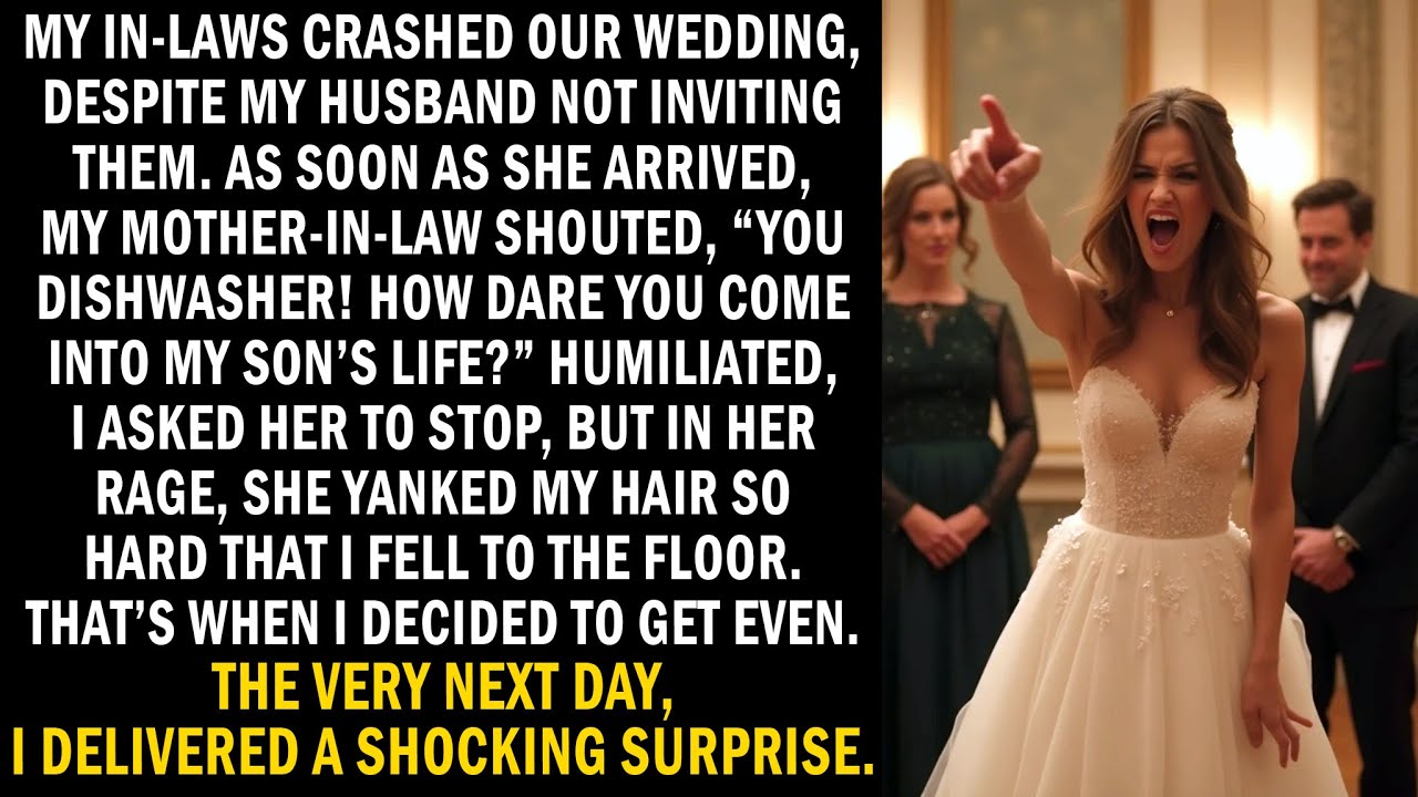 My in-laws crashed our wedding uninvited, aiming to ruin it—but then, something happened…