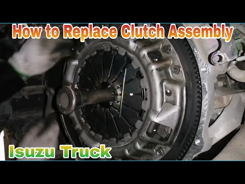 How to Replace Clutch, Clutch Disk, Pressure Plate, Release Bearing, Isuzu truck, Clutch Assembly