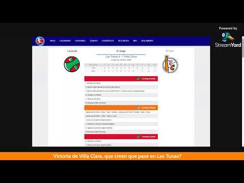 Villa Clara VS Las Tunas Lunes 26/1/2025